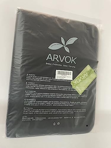 Arvok 15-16 Inch Laptop Sleeve Water-resistant Canvas Fabric Bag Case with Handle Zipper Pocket/Notebook Computer Case/Ultrabook Tablet Briefcase Carrying Bag for Acer/Asus/Dell/Lenovo/Samsung/Sony