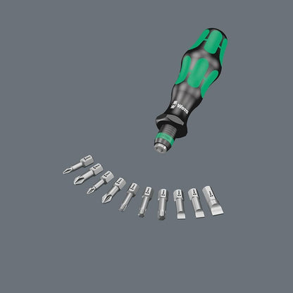 Wera Kraftform Kompakt 10 Bit-Holding Screwdriver & Bit Set, PH/PZ/SL/TX, 05056653001