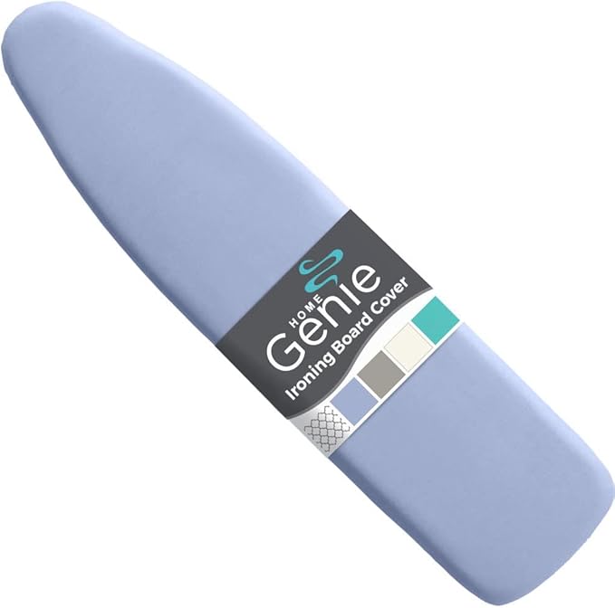 HOME GENIE Ironing Board Cover, Extra Thick Padding, Scorch Resistant Silicone