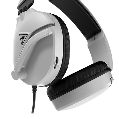 Turtle Beach Recon 70 Multiplatform Gaming Headset for PS5, PS4, Xbox Series X|S, Xbox One, PC & Mobile w/ 3.5mm Wired Connection - Flip-to-Mute Mic, 40mm Speakers, Lightweight Design, White
