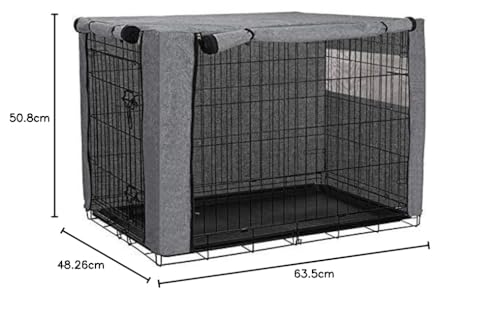 Chengsan Durable Windproof Dog Crate Cover for Metal Crate Indoor Outdoor Protection