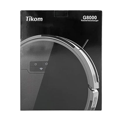 Tikom Robot Vacuum and Mop, G8000 Robot Vacuum Cleaner, 2700Pa Strong Suction, Self-Charging, Good for Hard Floors, Black