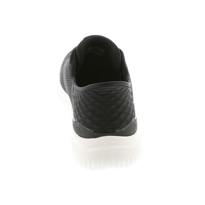 Skechers Men's Bounder 2.0 EMERGED, Black Mesh/White Synthetic, 10 UK