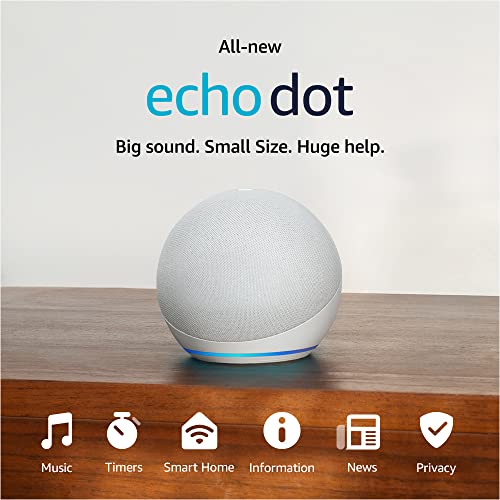 Amazon Echo Dot (newest model), Vibrant sounding Alexa speaker, Great for bedrooms, dining rooms and offices, Deep Sea Blue