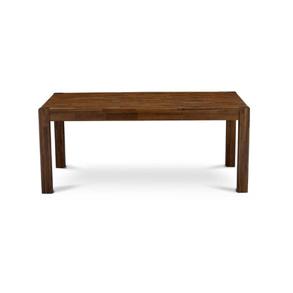 East West Furniture LM7-0N-T Lismore Dining Room Table - Rectangle Rustic Wood Table, 40x72 Inch, Walnut