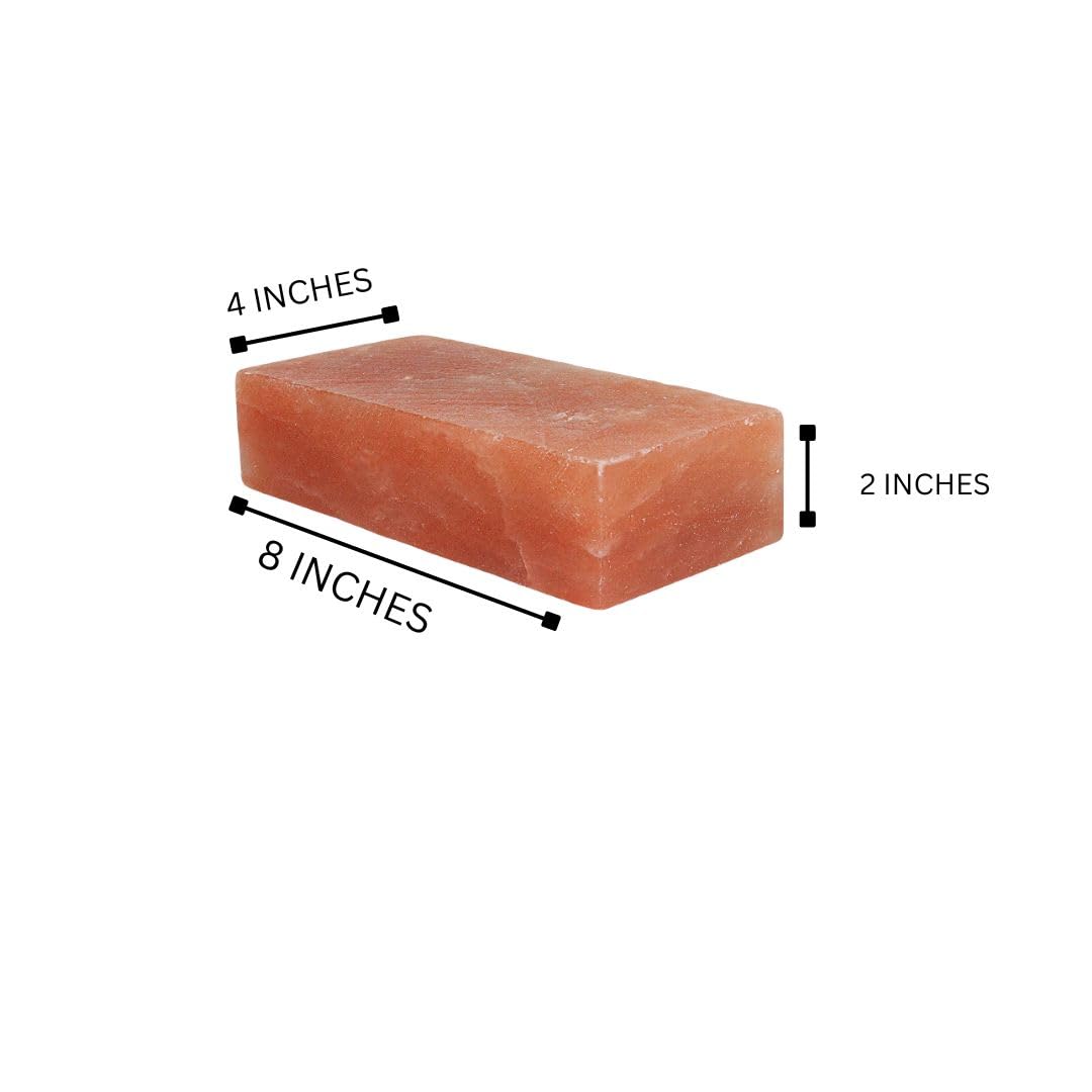 Himalayan Salt Bricks for Wall - Size 8x4x2 pack of 6 | Himalayan Pink Salt Bricks for Home | Salt Tiles for Home Improvement | Himalayan Salt Tiles.