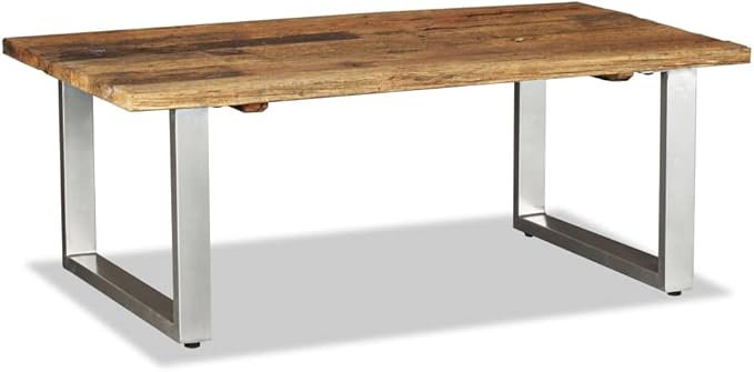 Coffee Table Solid Reclaimed Wood 39.4"x23.6"x15", Side Table, Center Table