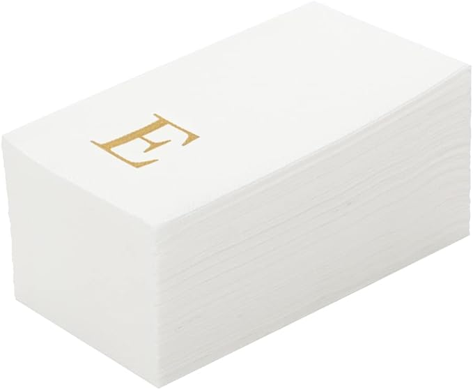 Luxenap 15.8 X 7.9 Inch Linen-Feel Guest Towels, 2000 Lettered Hand Towels