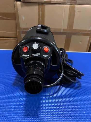 Gravitis 2800W Professional Pet Dryer - Quiet and Powerful Dog Grooming Tool with Adjustable Temperature, Multiple Nozzles, and Long Hose for Efficient Styling and Drying