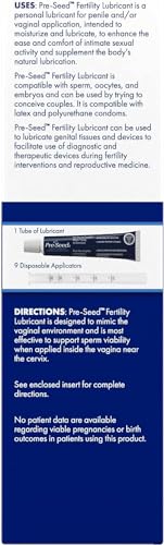 Pre-Seed Fertility-Friendly Vaginal Lubricant Multi-Use Tube with 9 Applicators 40g