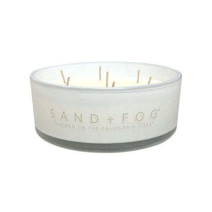 Sand + Fog Scented Candle - White Vanilla - Additional Scents and Sizes – 100% Cotton Lead-Free Wick - Luxury Air Freshening Jar Candles - Perfect Home Décor for Your Cocktail Table – 34 oz