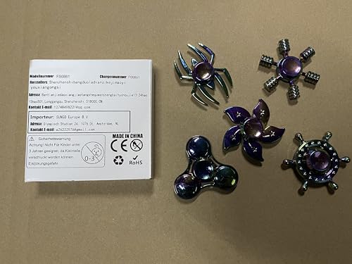 Cool Fidget Spinner Toy Metal For Kids Adults, Small Finger Hand Spinner Gadget Desk Toy Spinning Top Focus Party Favors Stocking Stuffer Fidget Pack Fingertip Gyro For Stress Relief Anti Anxiety Gift