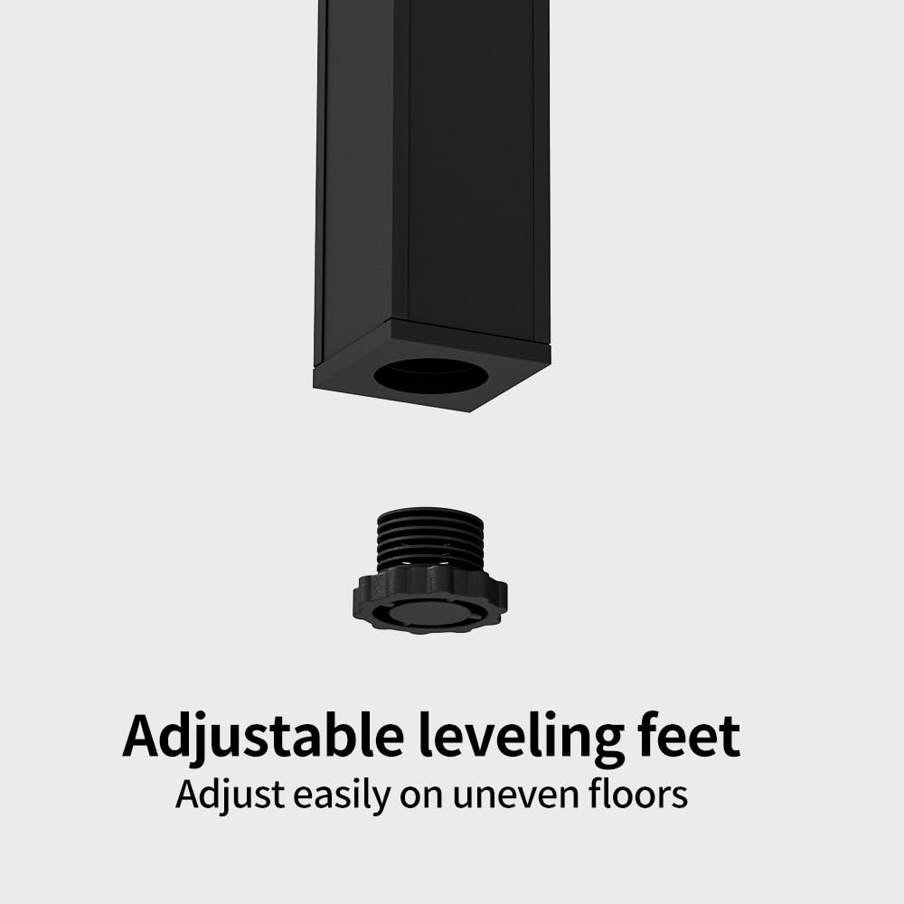 DHYGOTFUR Plant Stand - Aluminum Indoor/Outdoor Flower Rack, Waterproof & Rust-Proof, Stable Support for Pots, Perfect for Living Room, Balcony, Garden, and Office (Black, 4 Tier)