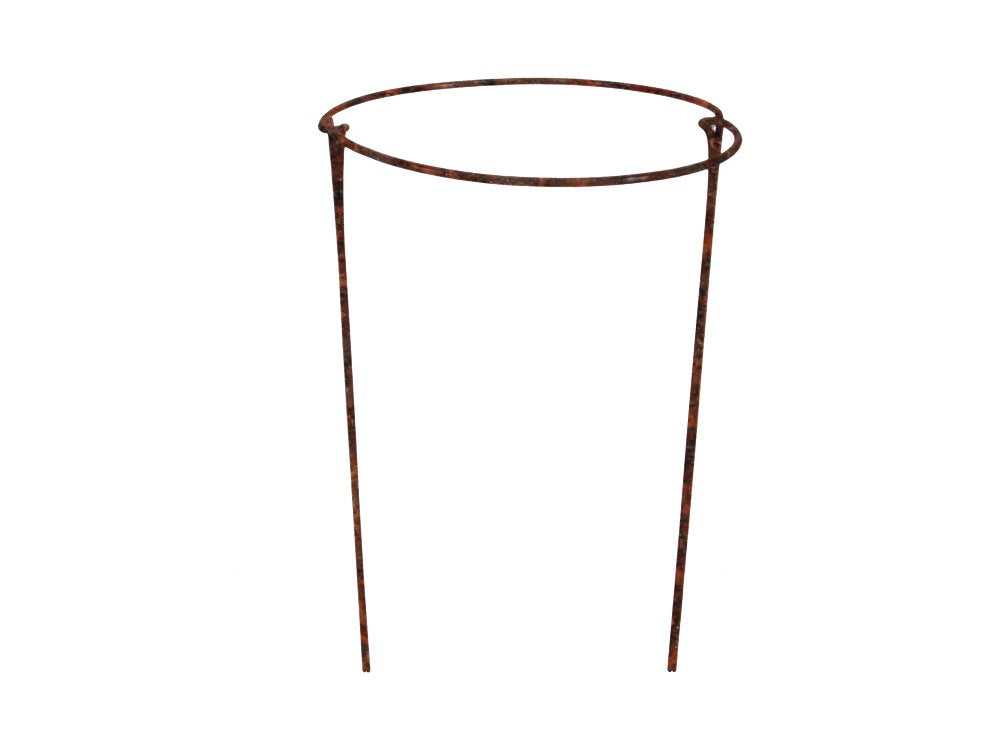Rusty Bow Plant Supports (Raw Steel designed to rust) for Peonies, Hydrangea, Roses, etc - Strong Metal Garden Supports - Interlinking (Extra Large (100cm Tall x 44cm Wide) Pack of 4)