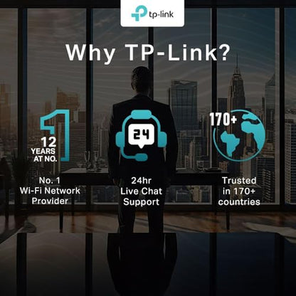 TP-Link Archer AX53 AX3000Mbps Dual-Band WiFi 6 Router, Fast Full Gigabit Ports, Ultra-Low Latency, EasyMesh Compatible, WPA3, Optimal for Gaming, Works with Alexa, Client & Server VPN