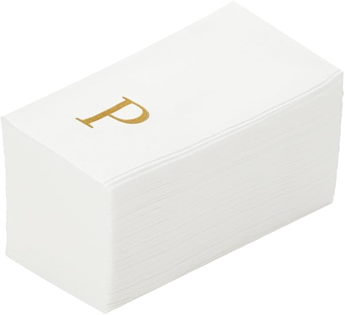 Luxenap 15.8 X 7.9 Inch Linen-Feel Guest Towels, 2000 Lettered Hand Towels
