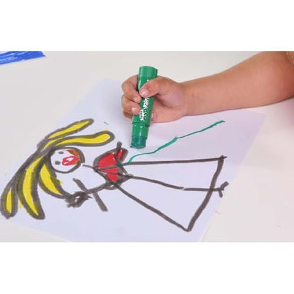 Paint Pop - Paint Sticks For Kids - 20 Pack Assorted Colours & Fun Storage Tub - Twist & Paint, Mess-Free, Fast Drying Action, Easy Clean Up, Vibrant Colours, Multi-Surface