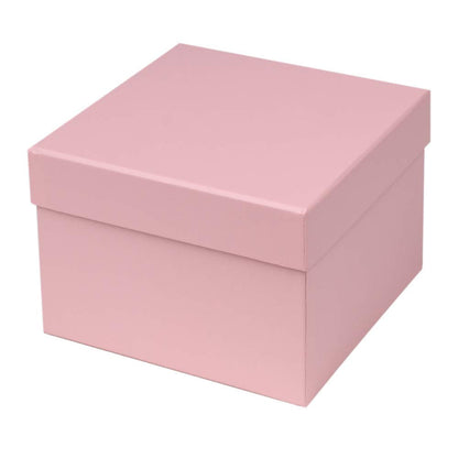 Briful Square Gift Boxes with Lids Set of 4 Pink Gift Box Assorted Sizes Nesting Gift Boxes for Presents Birthday Bridesmaid Wedding Valentines Christmas Party Favor Boxes