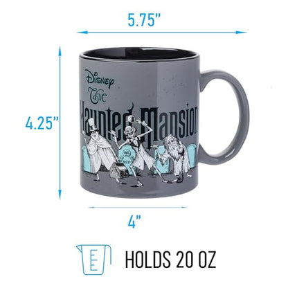 Silver Buffalo Haunted Mansion Beware Ceramic Mug, 20 Ounces
