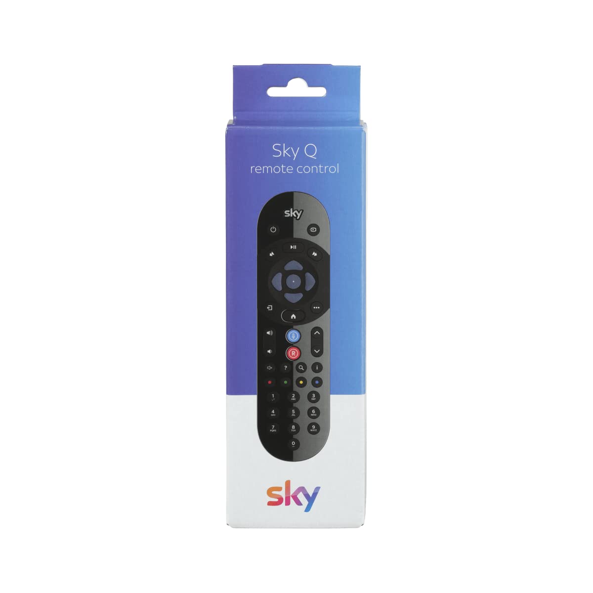 Sky Original Q Voice Remote Control – Duracell Batteries Included – Compatible with Q – Voice Search Function - Official Branded Retail Packaging - SKY135