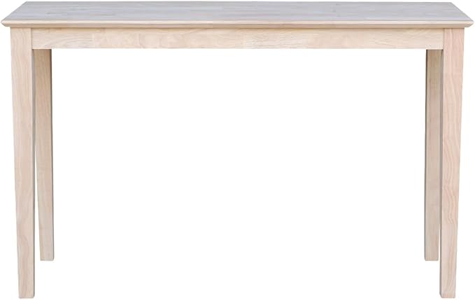 International Concepts Shaker Console Table, 48-Inch Long, Solid Parawood