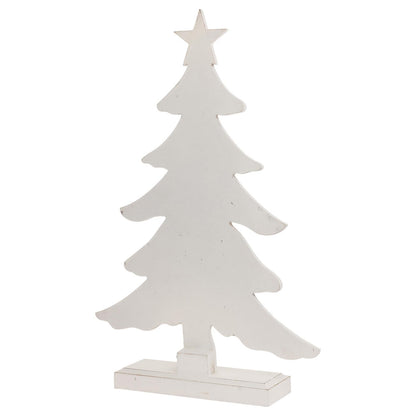 Boston International Christmas Tree for Tabletop Mantel Shelf Winter Holiday Decorations for Home, 3 Sizes, Weathered Winter White Trees