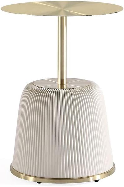 Manhattan Comfort Anderson Modern 15.75" Round End Tables 1.0