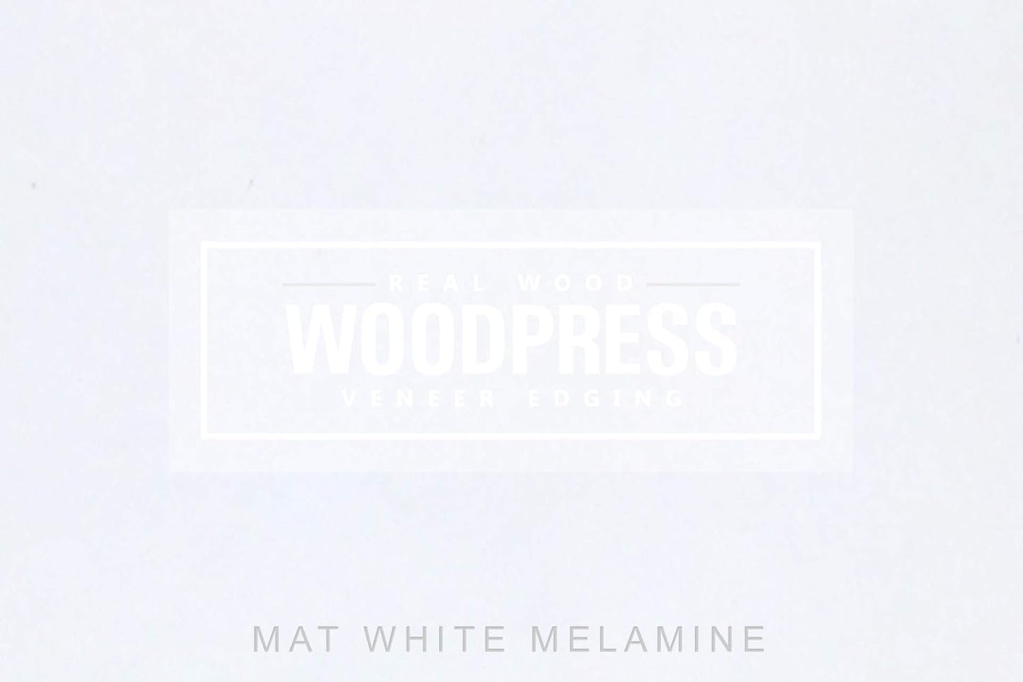 WoodPress® 15mm Matt White Melamine Edging, Pre-Glued Veneer Tape – 7.5m Roll - Iron-On for Easy DIY Application – Will Cover the Edge of a Standard MDF Panel
