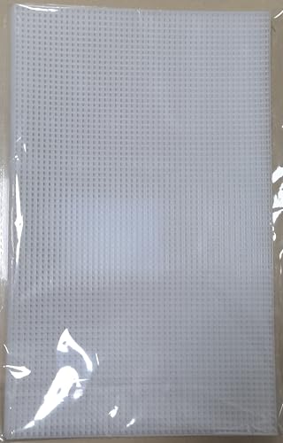 LYLIDIA 6PCS Plastic Canvas Sheets 6 Count Mesh for DIY Crafts, White Needlepoint Canvas for Embroidery, Crafting, Knit, Crochet Projects, Cross-Stitch, Bag Making
