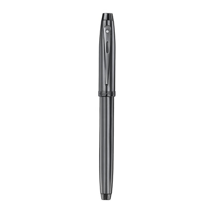 Sheaffer 100 Rollerball Pen | E9375 Ionic Shiny Grey Gunmetal with PVD Trims | Premium Rollerball Pen