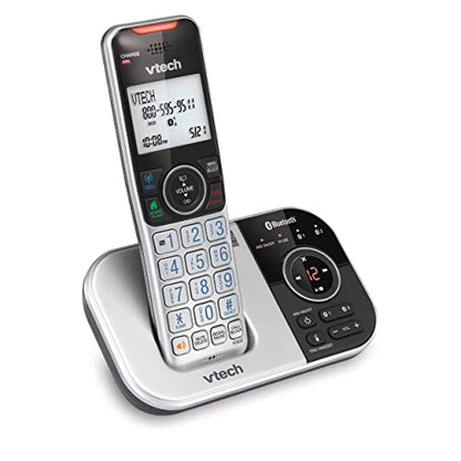 VTech VS112-4 Bluetooth 4 Handset Cordless Phone for Home with Answering Machine, Call Blocking, Caller ID, Intercom and Connect to Cell