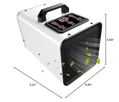 Tesiplz Ozone Negative Ion Generator,25,000mg/h Digital Touch Commercial Ozonator Odor Removal Machine,Industrial O3 Ionizer Air Purifier Deodorizer for Home Car Pet