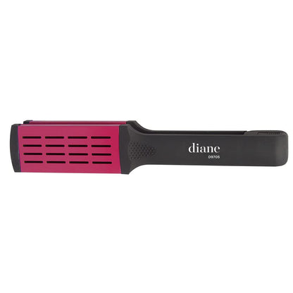 Diane Ceramic Straightening Brush with Nylon Bristles for Smoothing and Styling Thick Coarse Hair, Double-Sided Hair Straightener Brush