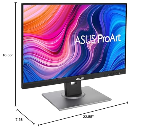 ASUS ProArt Display 14” 1080P Portable Touchscreen Monitor (PA148CTV) - Full HD, IPS, 100% sRGB/Rec.709, Color Accuracy ΔE < 2, Calman Verified, USB-C Power Delivery, Micro HDMI, Tripod Socket,Black