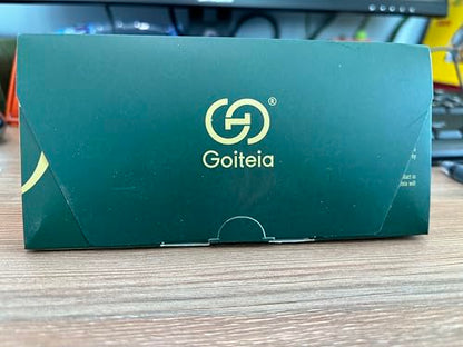 Goiteia 100% Orange Blue Light Blocking Glasses-Amber Tint Gaming Glasses for Better Sleep/Eyes Strain/Light Sensitive-Ultra Light & Spring Hinges for Better Comfort