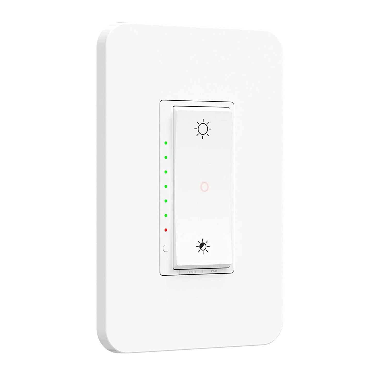 Nexete Smart Wi-Fi Double Light Switch, 2 in1 Single Pole Switch Compatible with Alexa Google Assistant & IFTTT,Remote Control, Timing Function No Hub Required (1-Pack Double)