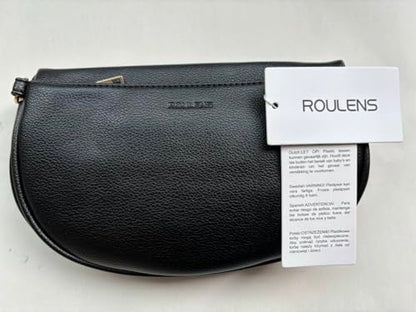 Roulens Crossbody Bag for Women Fashion Waist Packs Soft Vegan PU Leather Belt Bag Large Capacity Shoulder Bag with Adjustable and Removable Wide Strap