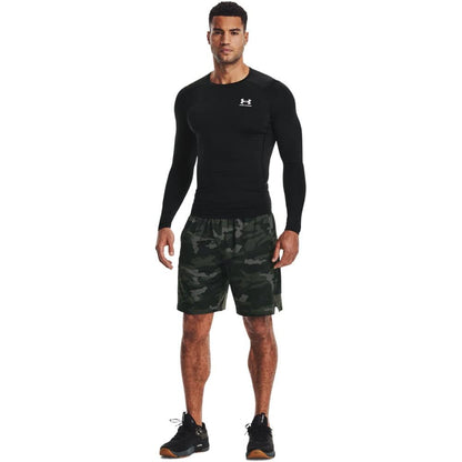 Under Armour Men's Armour HeatGear Compression Long-Sleeve T-Shirt , Black (001)/White, X-Large