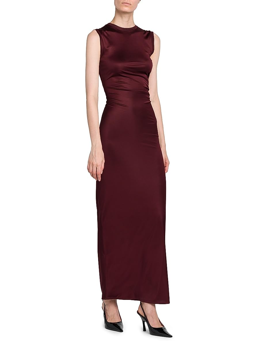 Stella McCartney, Fluid Jersey Cocktail Dress, Large, Dark Cherry
