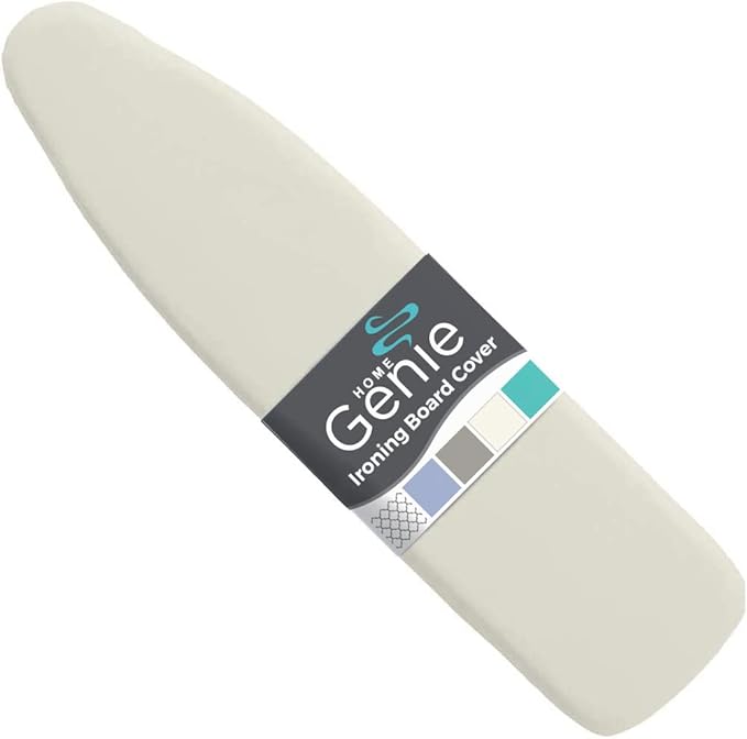 HOME GENIE Ironing Board Cover, Extra Thick Padding, Scorch Resistant Silicone