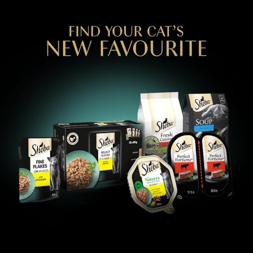 Sheba Cat Wet Food - Fresh and Fine - Cat Pouches Poultry in Gravy - 50 x 50 g Pack