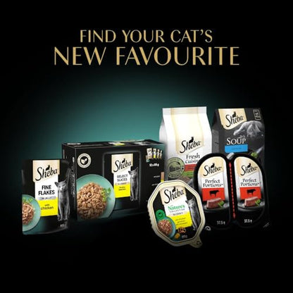 Sheba Cat Wet Food - Fresh and Fine - Cat Pouches Poultry in Gravy - 50 x 50 g Pack