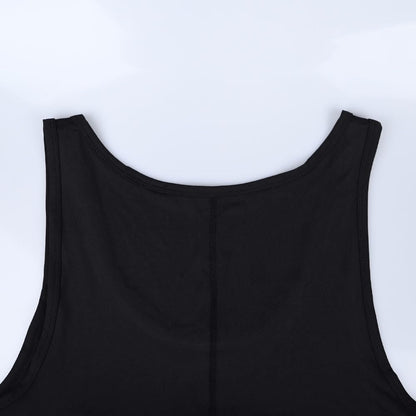 palglg Mens Sports Singlet & Active Tank Tops-Men's One Piece Workout Singlet/Lightweight/Quick-Dry/for Home Yoga,Training, Bodybuilding Black S