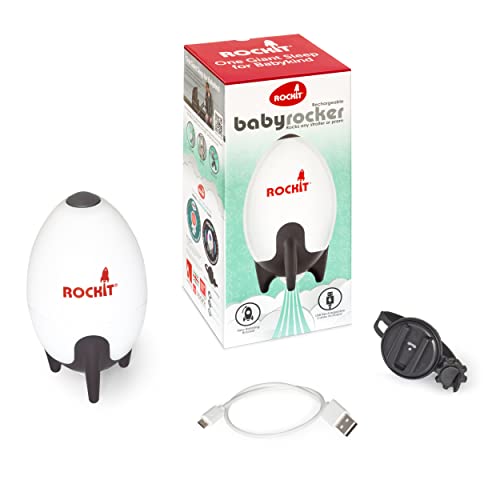 Rockit Rocker Rechargeable - Baby Sleep Aid Gently Rocks Any Stroller or Buggy, Adjustable Speed with 60 Minute Timer - Buggy Rocker - Fits All Pushchairs & Prams to Create a Baby Bouncer