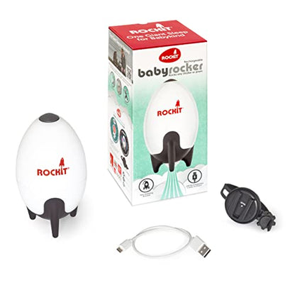 Rockit Rocker Rechargeable - Baby Sleep Aid Gently Rocks Any Stroller or Buggy, Adjustable Speed with 60 Minute Timer - Buggy Rocker - Fits All Pushchairs & Prams to Create a Baby Bouncer