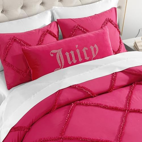 Juicy Couture – Decorative Accent Pillow Velvet Safari Leopard Premium Reversible Throw Pillow Living Room and Bedroom Décor Measures 14" x 24" Cheetah on White