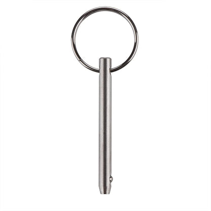 4 Pack Quick Release Pin, Diameter 3/16"(4.8mm), Overall Length 2"(51mm), Usable Length 1-1/2"(38mm), Full 316 Stainless Steel, Bimini Top Pin, Marine Hardware