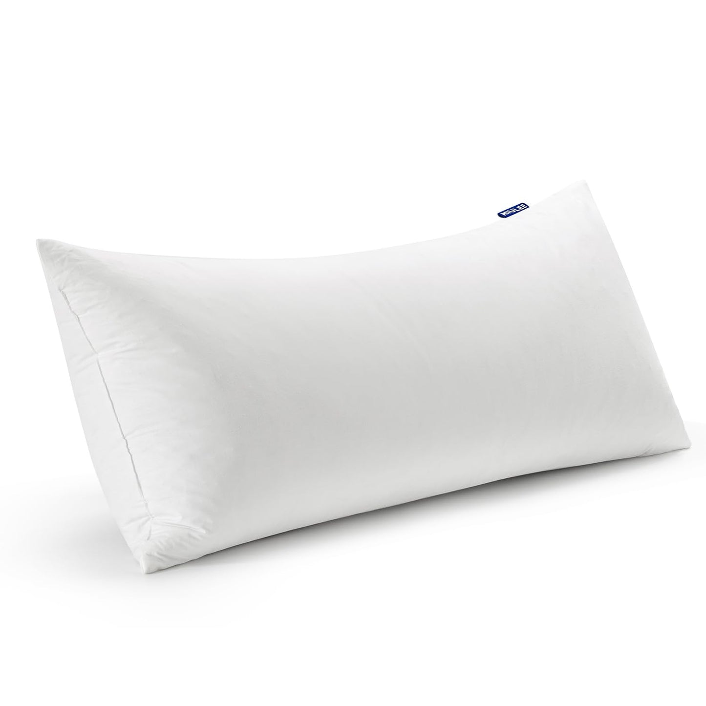 MIULEE 22x22 Pillow Inserts,Set of 2 Down Feather Throw Pillows for Couch Sofa Bed, Decorative Fluffy Throw Pillow Inserts Cotton Fabric,White