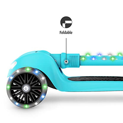 Jetson Scooters - Jupiter Mini 3 Wheel Kick Scooter, Blue, Foldable, Lightweight, Portable