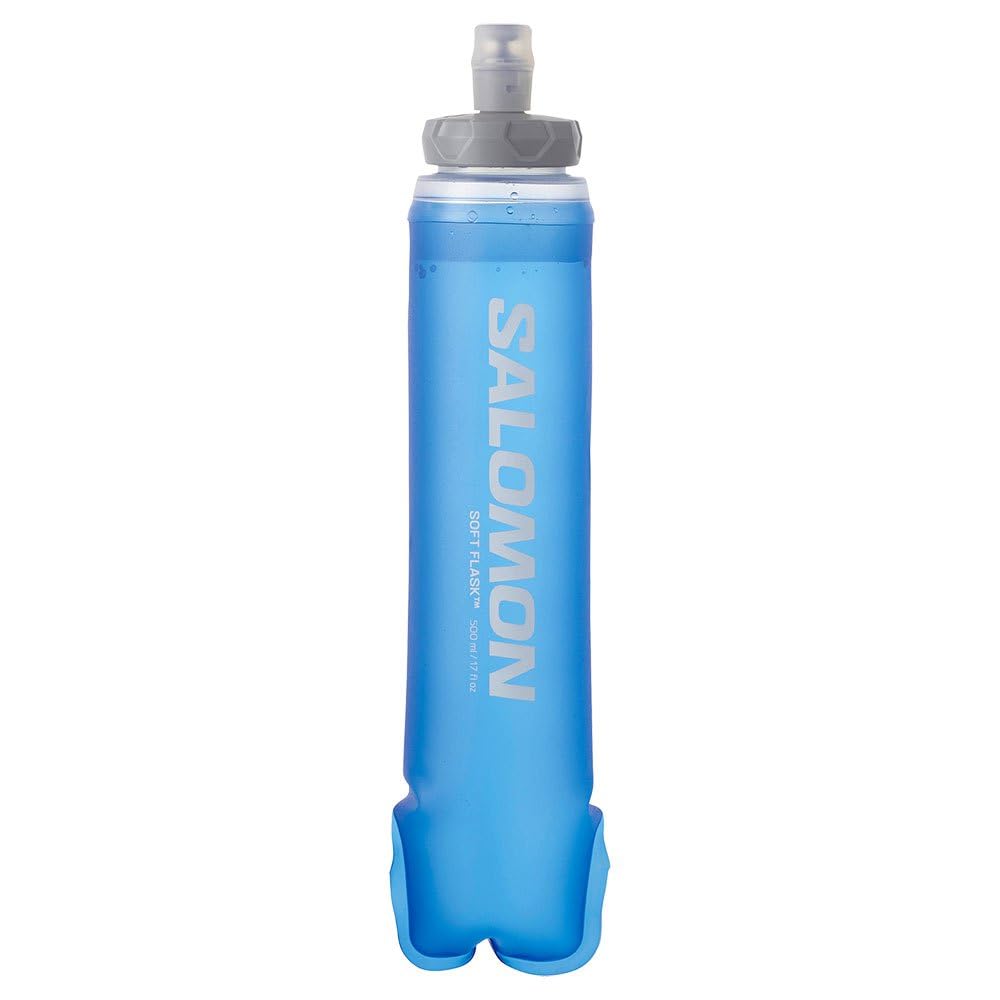 Salomon Soft Flask 500ml/17oz 42 Unisex Hydration, Easy to Use, Comfort, and High-flow Valve, Blue